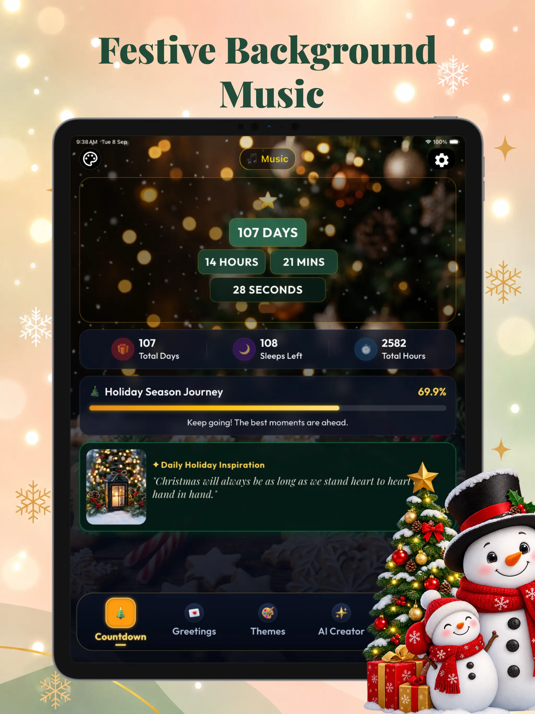 Christmas Countdown Timer iPad screenshot 5