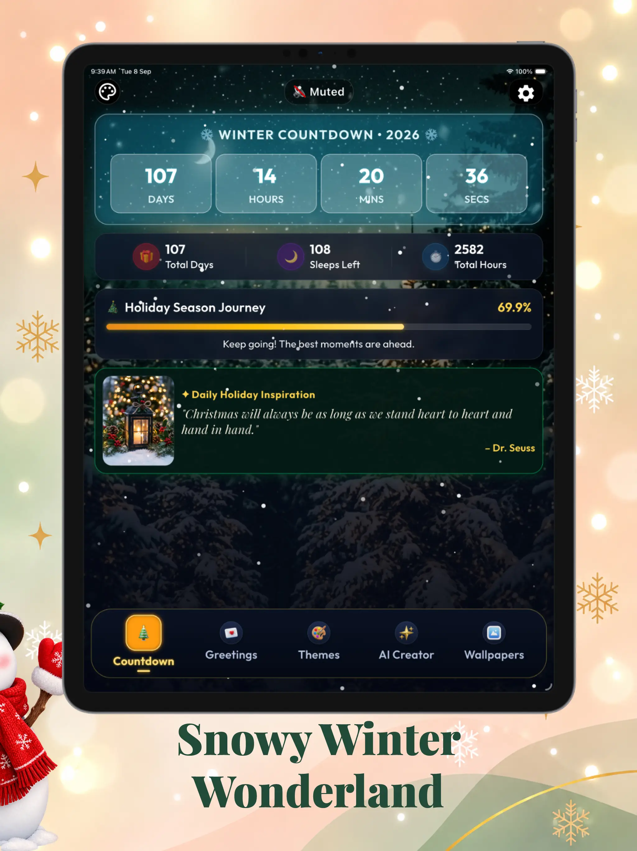 Christmas Countdown Timer iPad screenshot 6