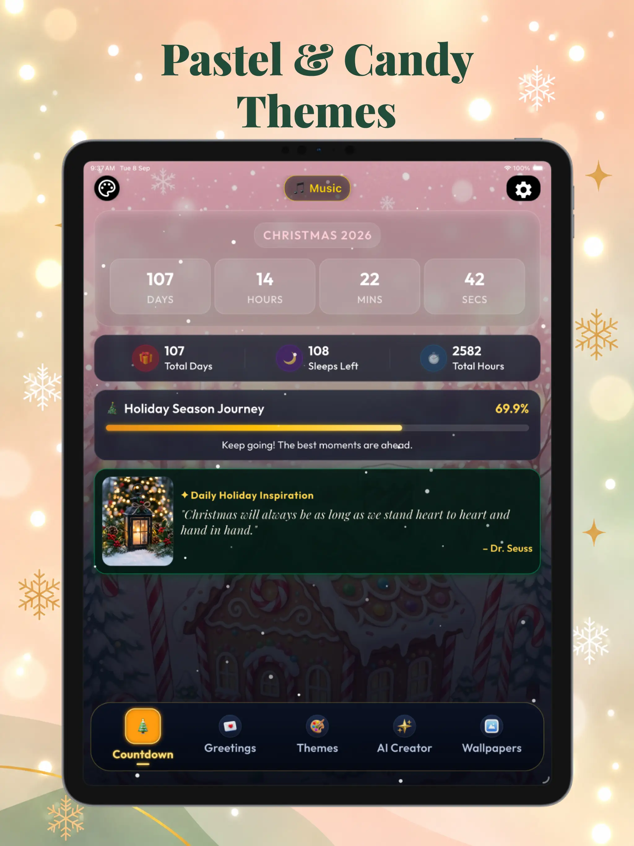 Christmas Countdown Timer iPad screenshot 7