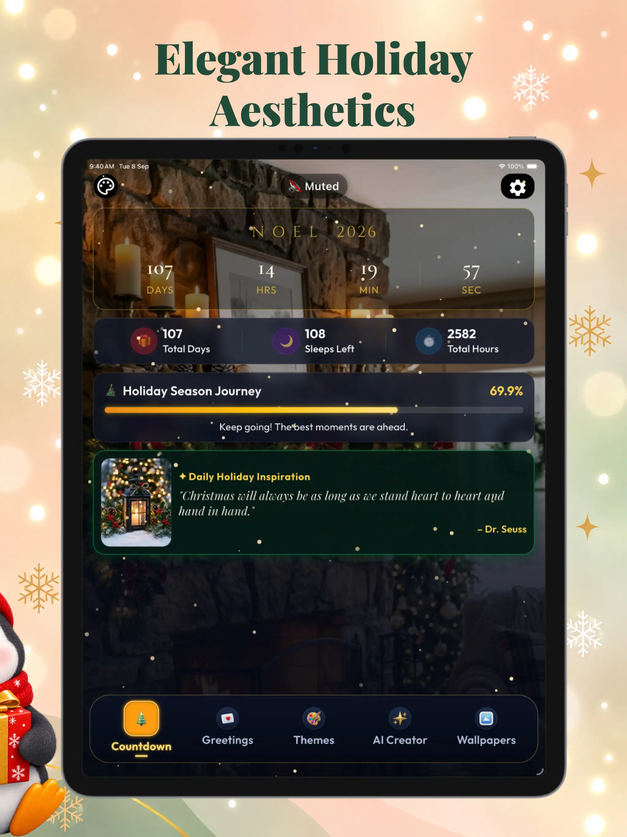 Christmas Countdown Timer iPad screenshot 9