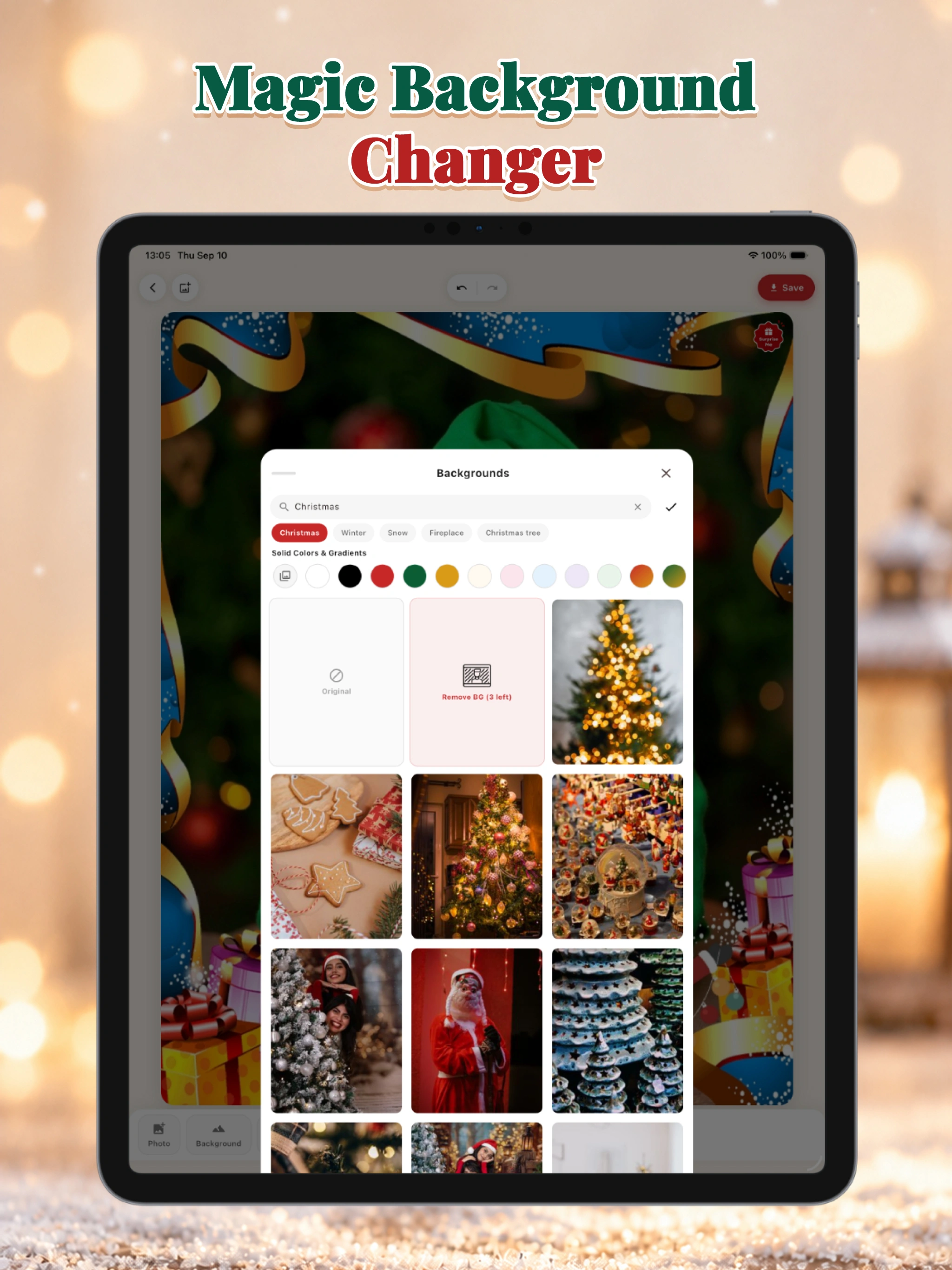 Christmas Photo Maker iPad screenshot 5