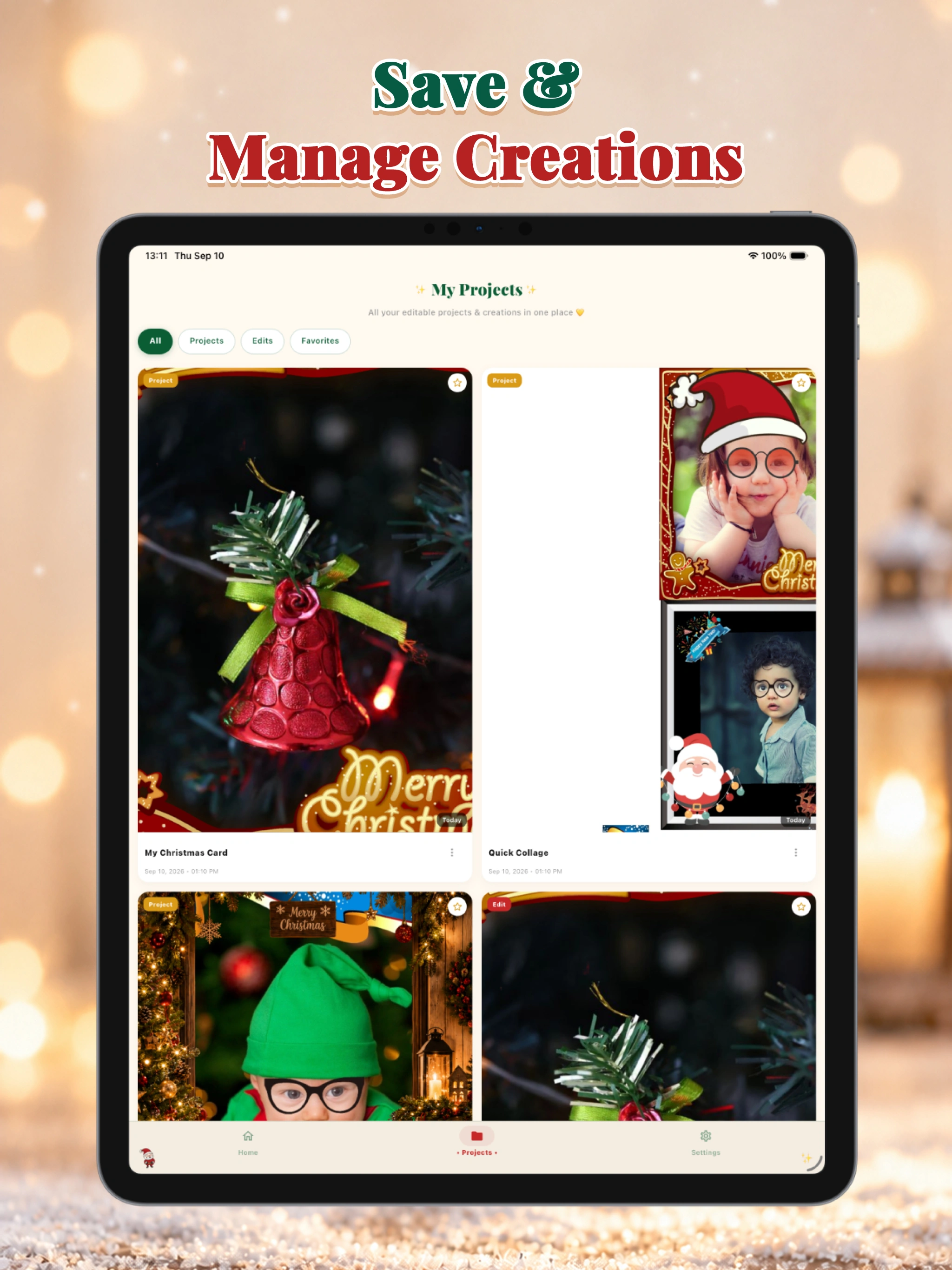 Christmas Photo Maker iPad screenshot 9
