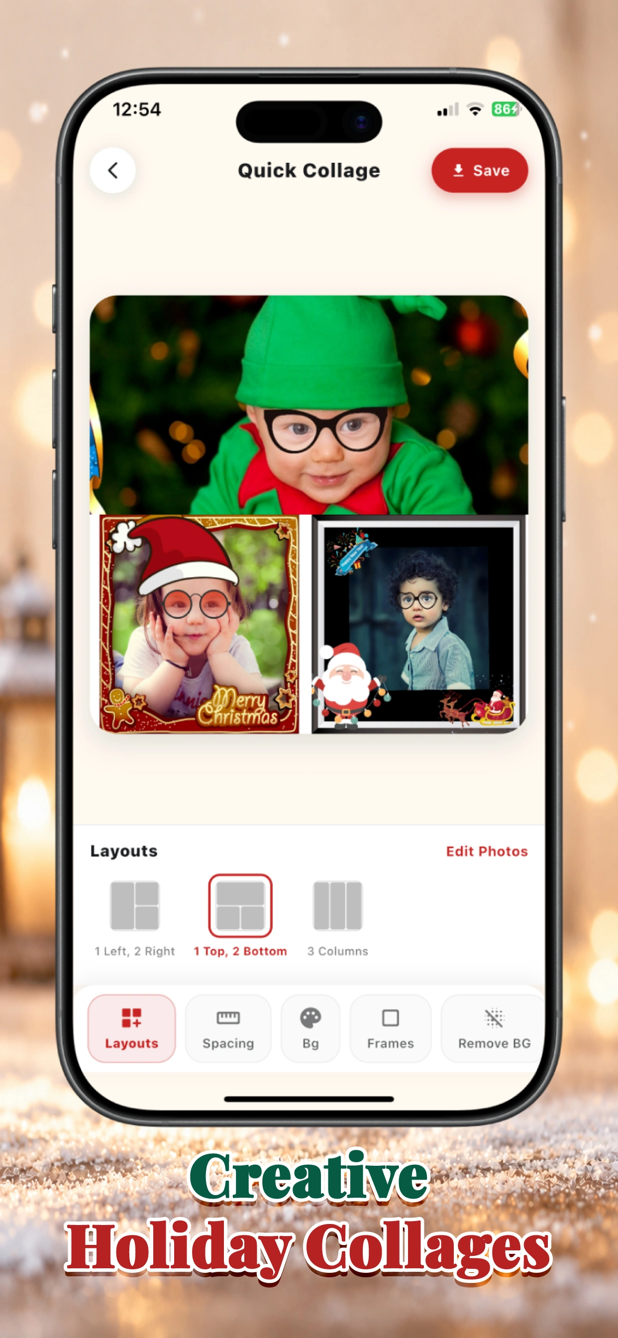 Christmas Photo Maker iPhone screenshot 4