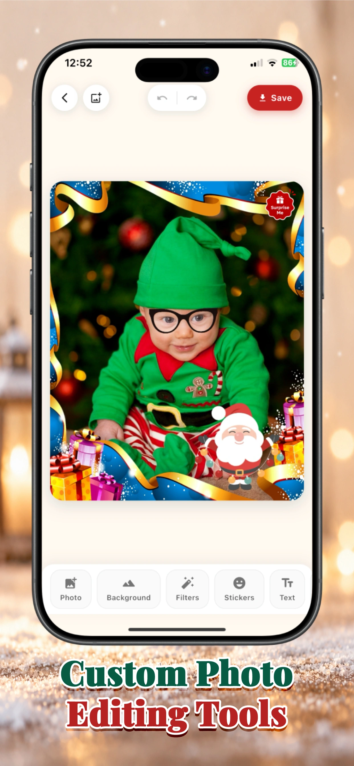 Christmas Photo Maker iPhone screenshot 8