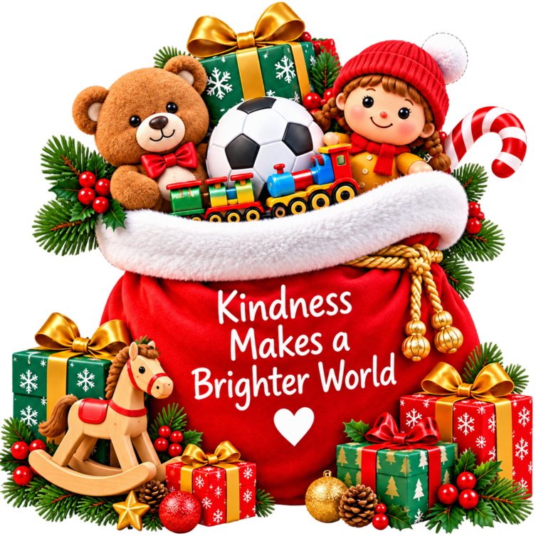 Sack of Christmas Gifts and Toys